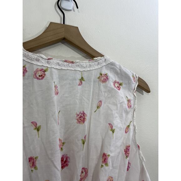 Y2K Victorian Inspired Renaissance Floral Top XL Peasant Romantic Fairy Cottage - Picture 7 of 10